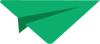 Avião de papel verde